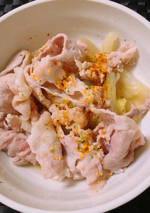ヘルシー✱野菜の蒸し煮と豚肉しゃぶしゃぶ-レシピのメイン写真