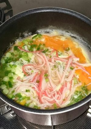 生姜風味のカニかまスープ-レシピのメイン写真