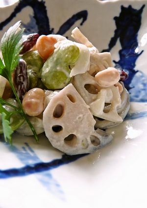レンコンとお豆のさっぱりサラダ-レシピのメイン写真