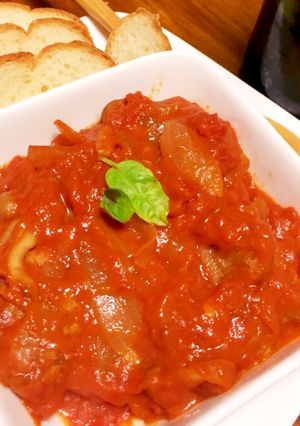 大豆のお肉で鶏のトマト煮込み風-レシピのメイン写真