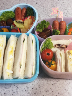 お弁当に♡ベッタリしない♡サンドイッチ♡-レシピのメイン写真