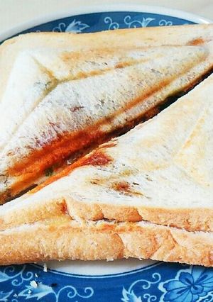 簡単！残り物で!☆おでんホットサンド☆-レシピのメイン写真