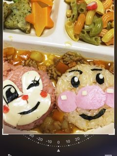 お誕生日プレート☆アンパンマンカレー-レシピのメイン写真