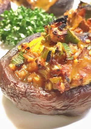 スタッフド椎茸〜椎茸の詰め物焼き〜-レシピのメイン写真