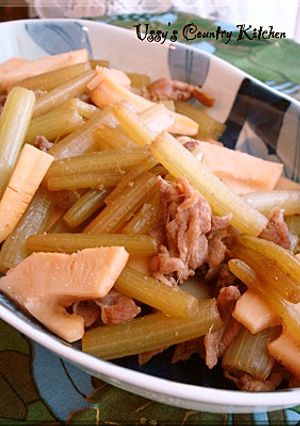 フキとタケノコと豚肉の炒め物-レシピのメイン写真