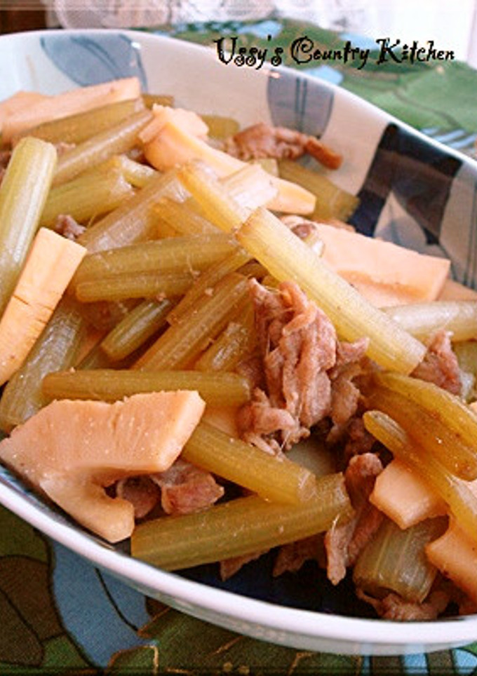 フキとタケノコと豚肉の炒め物-レシピのメイン写真