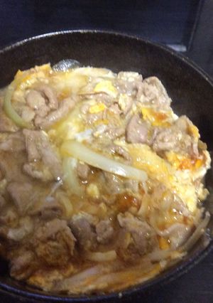 節約簡単！半熟豚たま丼-レシピのメイン写真