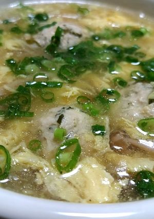 大葉香る鶏だんごの ふわとろ食べるスープ-レシピのメイン写真