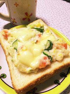 みんな大好き♡ポテサラトースト-レシピのメイン写真