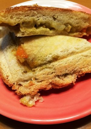 カレーパン風ホットサンド♪-レシピのメイン写真