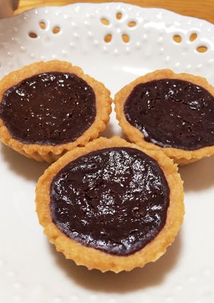 子供達に大人気♡簡単チョコタルトの中身-レシピのメイン写真