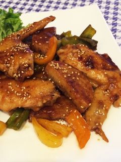 *鶏と長芋の黒酢炒め*-レシピのメイン写真
