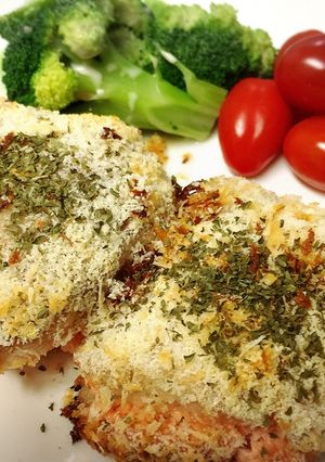 鶏むね肉の明太マヨ挟み♪チーズパン粉焼き-レシピのメイン写真