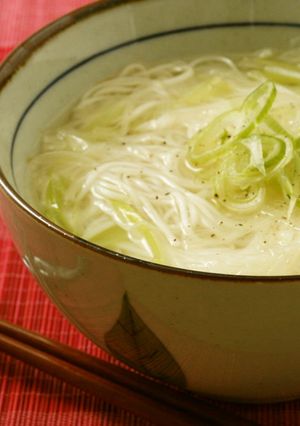 具は1つ！早いやさしい♪ねぎにゅうめん-レシピのメイン写真