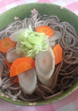 素朴な、ごぼうとにんじんの田舎そば-レシピのメイン写真