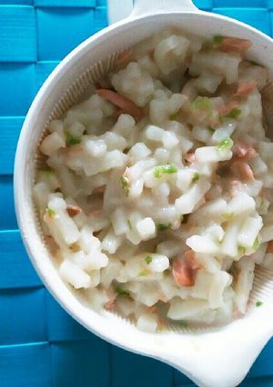 白菜と鮭のクリーミーうどん離乳食-レシピのメイン写真