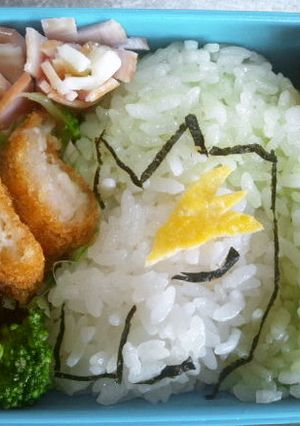妖怪ウオッチ【万尾獅子】キャラ弁-レシピのメイン写真