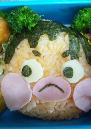妖怪ウオッチ【たこやっ鬼】キャラ弁-レシピのメイン写真