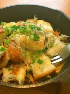 簡単香ばし☆しらすでパングラタン-レシピのメイン写真