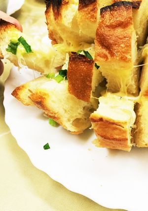 しらす×ネギの引っこ抜いて食べるピザパン-レシピのメイン写真