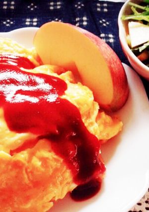 ふんわりオムライス〜デミソース〜-レシピのメイン写真