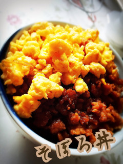 そぼろ丼-レシピのメイン写真