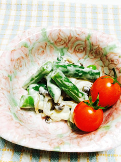 簡単一品♡インゲン豆としめじのマヨあえ♡-レシピのメイン写真