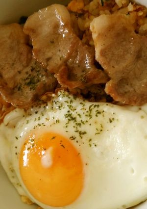 余った調味料で簡単チャーハン丼-レシピのメイン写真