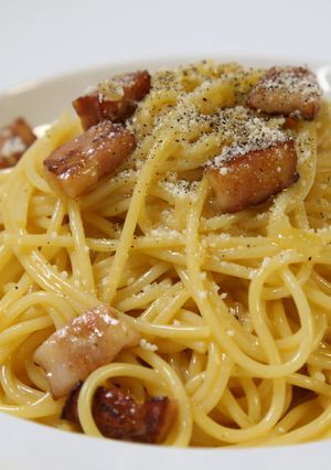 生クリームなしで作る本格カルボナーラ!!-レシピのメイン写真