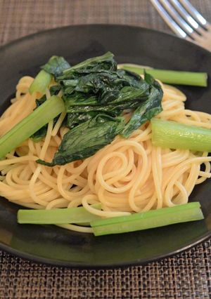 小松菜だけのさっぱりパスタ-レシピのメイン写真