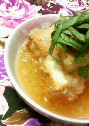 おろし厚揚げ☆あっさり柚子胡椒風味♪♪-レシピのメイン写真