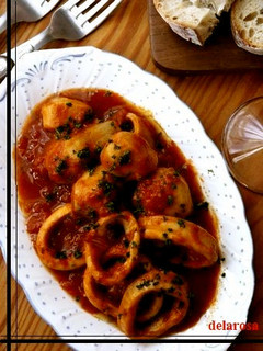 里芋とイカのトマト煮込み-レシピのメイン写真