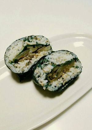 ヤーコンの「やあ！こんにちは」おにぎらず-レシピのメイン写真
