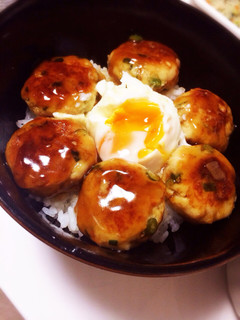 混ぜて焼くだけ♪ヘルシーおからつくね丼♡-レシピのメイン写真