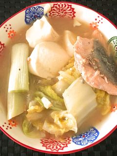 白菜、鮭の味噌煮込み-レシピのメイン写真