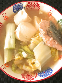白菜、鮭の味噌煮込み-レシピのメイン写真