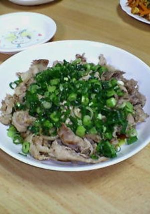 超簡単！豚肉と青ネギのポン酢かけ-レシピのメイン写真