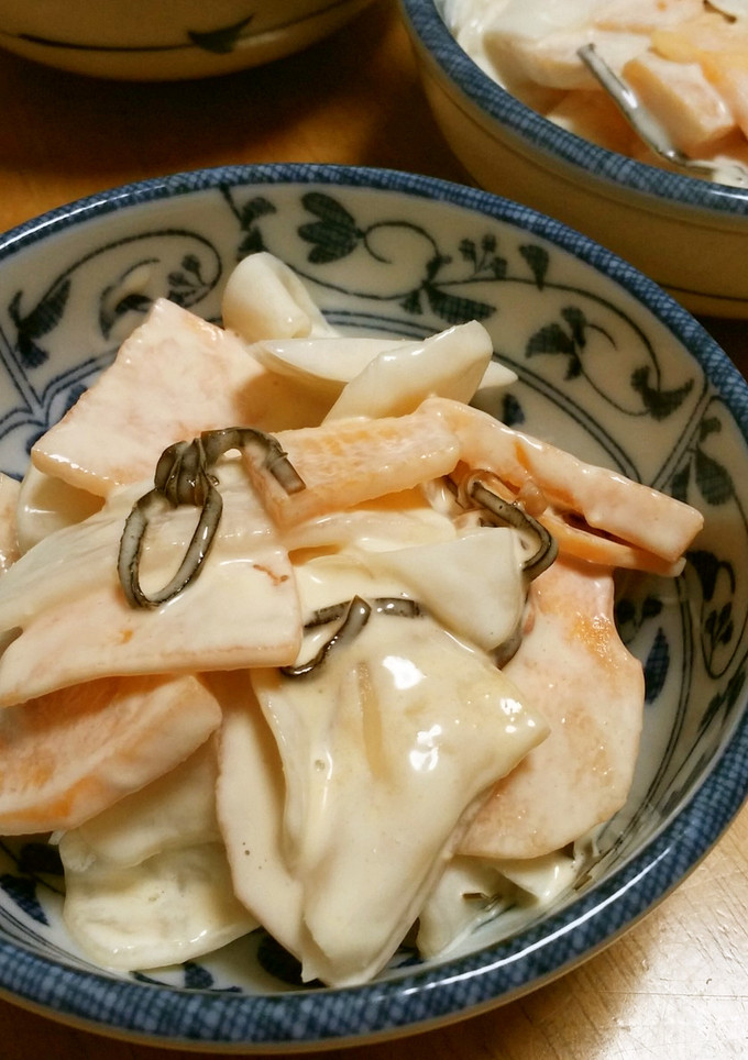 蕪と柿の塩昆布マヨサラダ☆-レシピのメイン写真