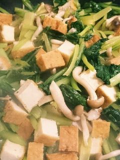 チンゲン菜と厚揚げのシャンタン炒め-レシピのメイン写真