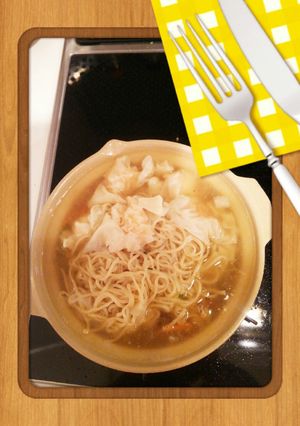 COSTCOのエビワンタン麺使って煮込み-レシピのメイン写真