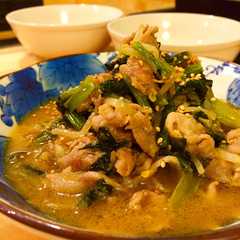 รูปของ ご飯がススム！小松菜と豚肉の味噌炒め