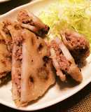 サクサク食感☆れんこんのはさみ揚げ♪