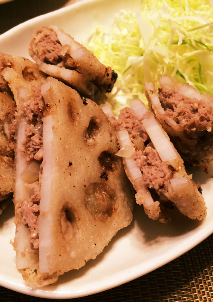 サクサク食感☆れんこんのはさみ揚げ♪-レシピのメイン写真