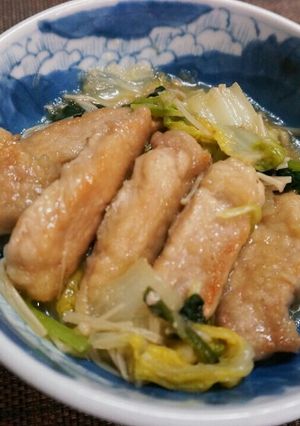 幼児取り分け♪白菜と豚ロースのみぞれ煮-レシピのメイン写真