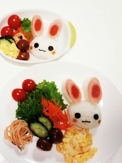 おにぎり♡うさぎちゃん-レシピのメイン写真