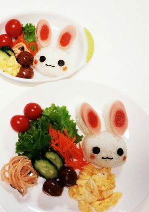 おにぎり♡うさぎちゃん-レシピのメイン写真