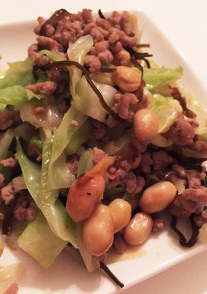 子供モリモリ！塩こんぶ香る、ひき肉炒め♬-レシピのメイン写真