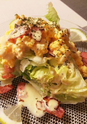 ＊♧ふわふわたまごでシーザー風サラダ♧＊-レシピのメイン写真