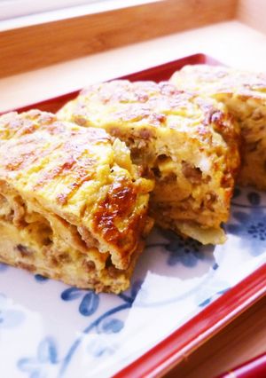 カレーひき肉入り卵焼き-レシピのメイン写真