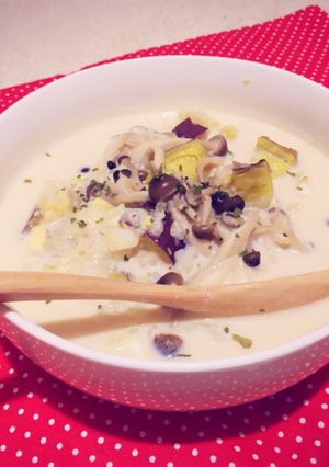 豆乳味噌クリームリゾット-レシピのメイン写真